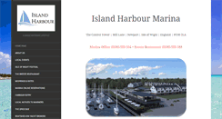 Desktop Screenshot of island-harbour.co.uk